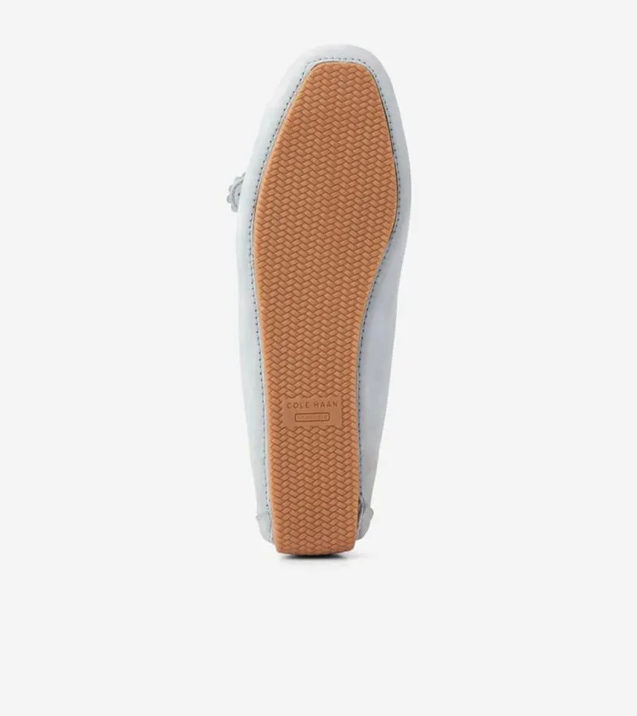 Women Loafers and Drivers Cole Haan Bellport Bow Drivers Heather Blue