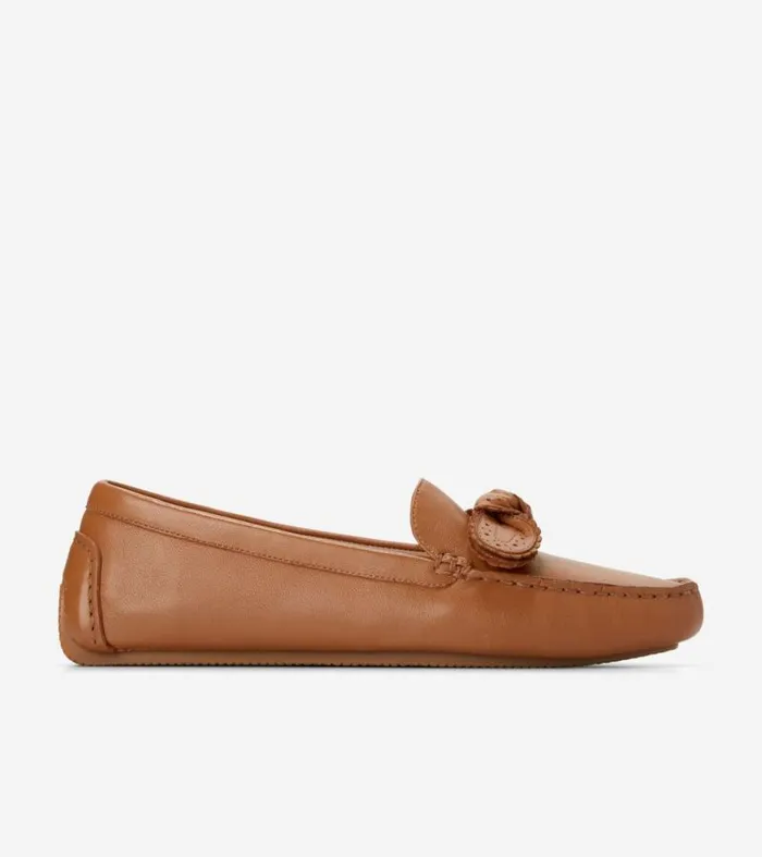 Women Loafers and Drivers Cole Haan Bellport Bow Drivers Pecan