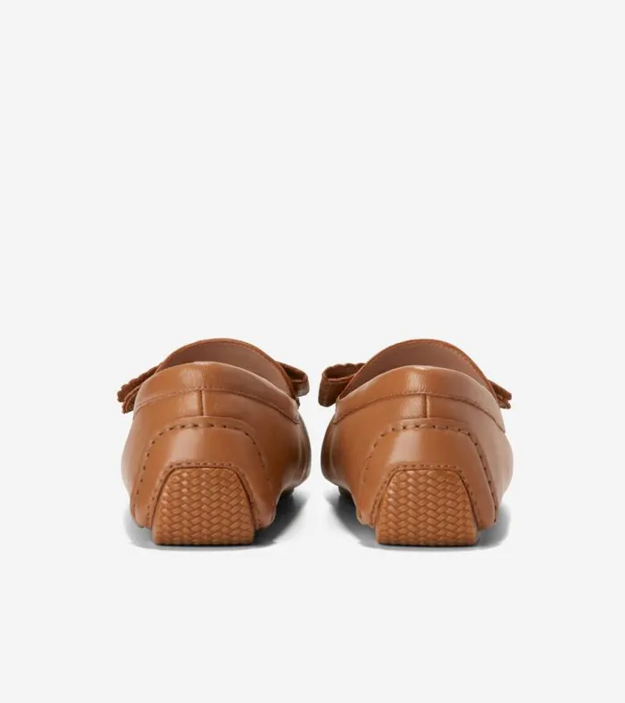 Women Loafers and Drivers Cole Haan Bellport Bow Drivers Pecan