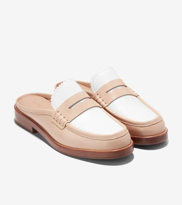 Women Loafers and Drivers Cole Haan Chelby Mule Porcelainwhite