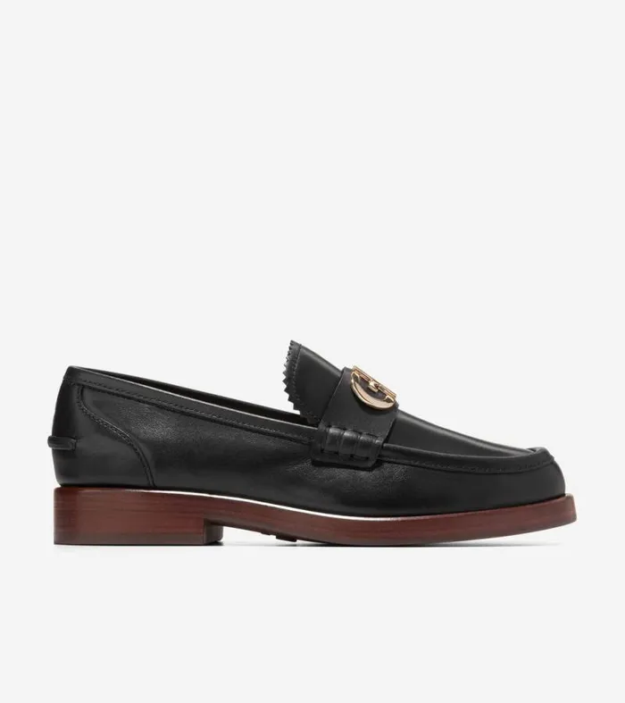 Women Loafers and Drivers Cole Haan Christyn Penny Loafers Blackgold