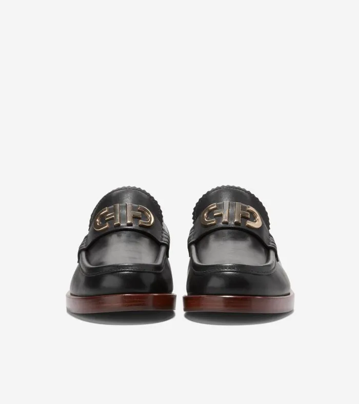 Women Loafers and Drivers Cole Haan Christyn Penny Loafers Blackgold