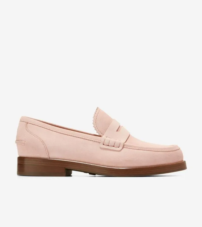 Women Loafers and Drivers Cole Haan Christyn Penny Loafers Porcelain
