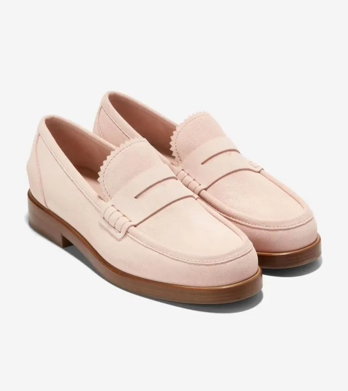 Women Loafers and Drivers Cole Haan Christyn Penny Loafers Porcelain