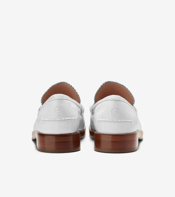Women Loafers and Drivers Cole Haan Christyn Penny Loafers White Patent