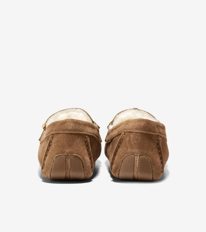 Women Loafers and Drivers Cole Haan Evelyn Bow Drivers Golden Toffee