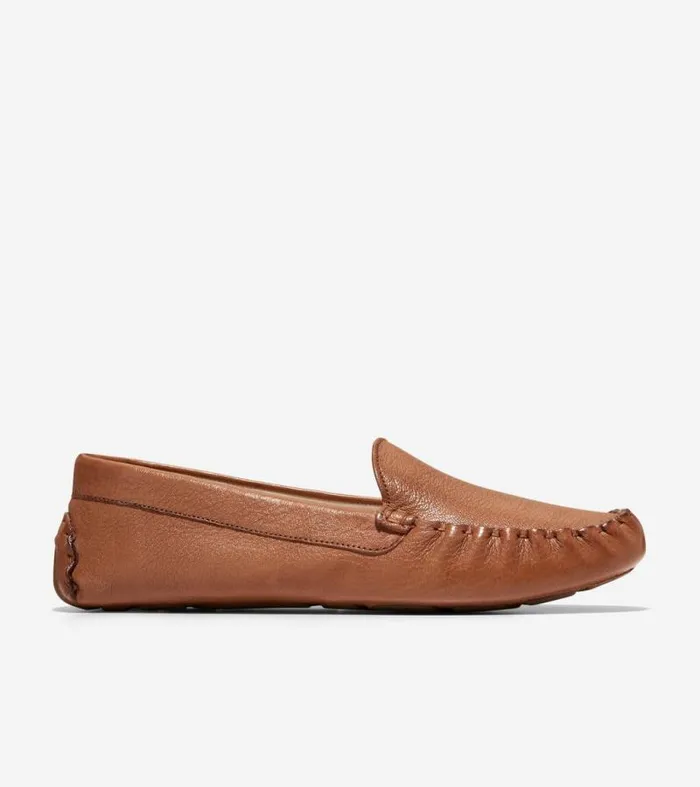 Women Loafers and Drivers Cole Haan Evelyn Driver Pecan Leather