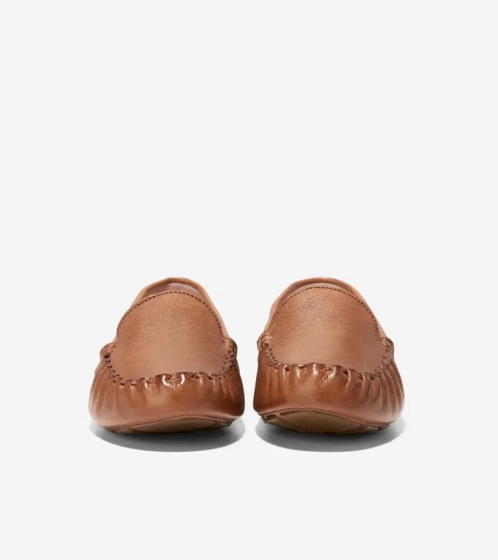 Women Loafers and Drivers Cole Haan Evelyn Driver Pecan Leather