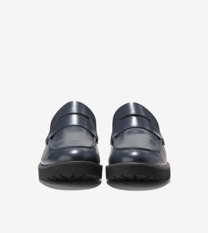 Women Loafers and Drivers Cole Haan Geneva Loafers Navy Blazer Blue