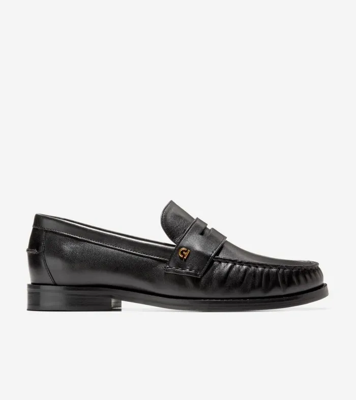 Women Loafers and Drivers Cole Haan Lux Pinch Penny Loafer Black