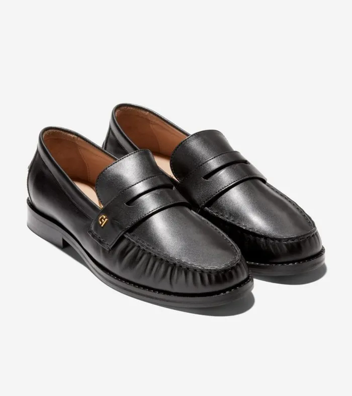Women Loafers and Drivers Cole Haan Lux Pinch Penny Loafer Black