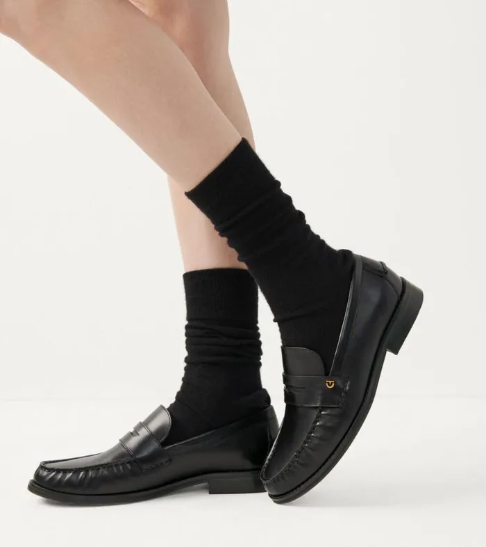 Women Loafers and Drivers Cole Haan Lux Pinch Penny Loafer Black