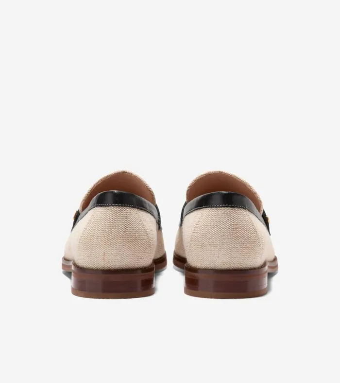 Women Loafers and Drivers Cole Haan Lux Pinch Penny Loafers Naturalblack