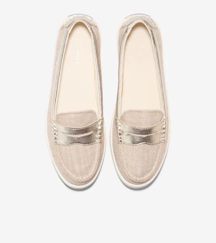 Women Loafers and Drivers Cole Haan Nantucket Penny Loafers Naturalgold