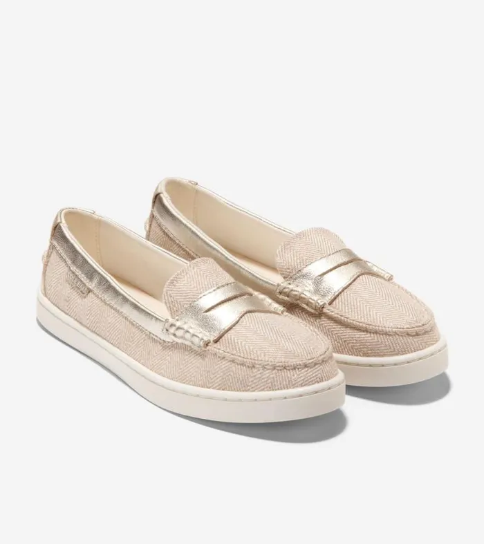 Women Loafers and Drivers Cole Haan Nantucket Penny Loafers Naturalgold