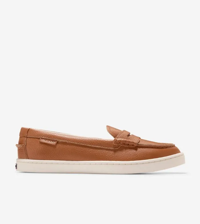 Women Loafers and Drivers Cole Haan Nantucket Penny Loafers Pecan Brownwhite
