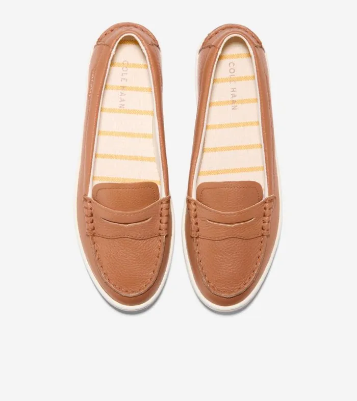 Women Loafers and Drivers Cole Haan Nantucket Penny Loafers Pecan Brownwhite