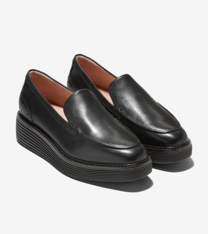 Women Loafers and Drivers Cole Haan riginalGrand Platform Venetian Loafer Black