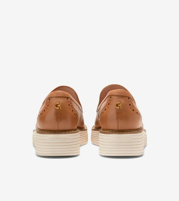 Women Loafers and Drivers Cole Haan riginalGrand Platform Venetian Loafer Pecanivory