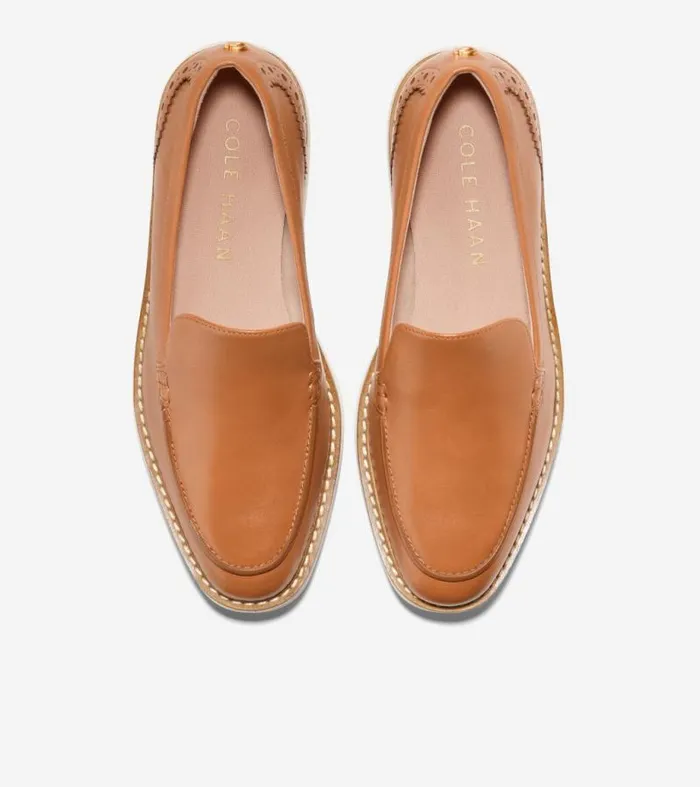 Women Loafers and Drivers Cole Haan riginalGrand Platform Venetian Loafer Pecanivory