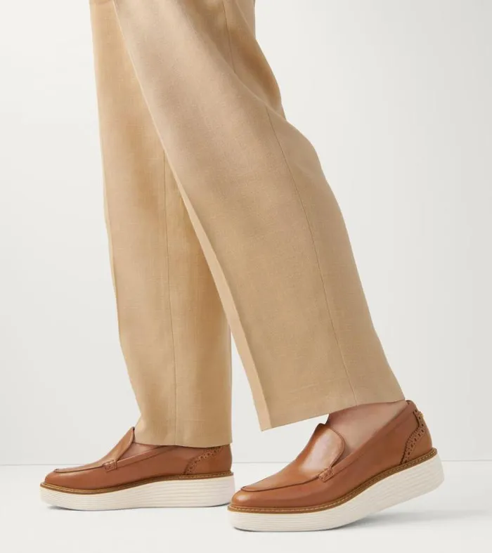 Women Loafers and Drivers Cole Haan riginalGrand Platform Venetian Loafer Pecanivory