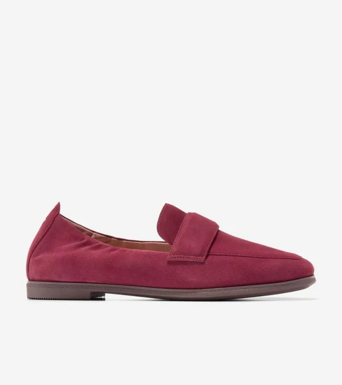 Women Loafers and Drivers Cole Haan Trinnie Soft Loafers Black Cherry