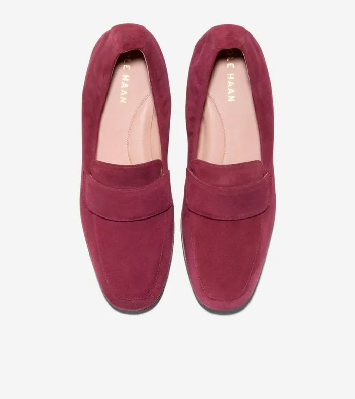 Women Loafers and Drivers Cole Haan Trinnie Soft Loafers Black Cherry
