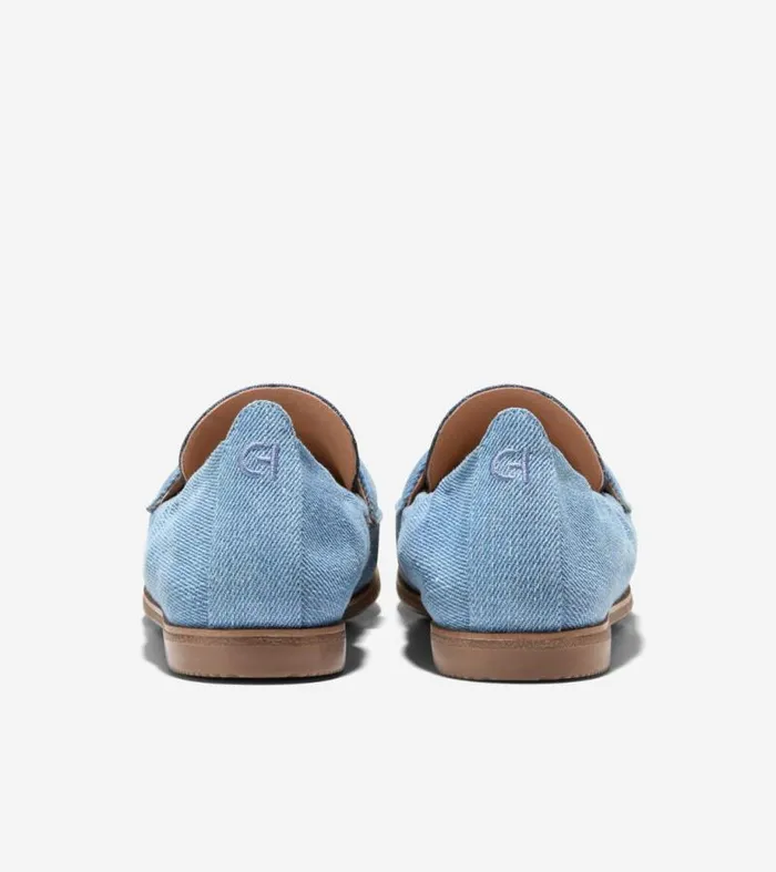 Women Loafers and Drivers Cole Haan Trinnie Soft Loafers Denim
