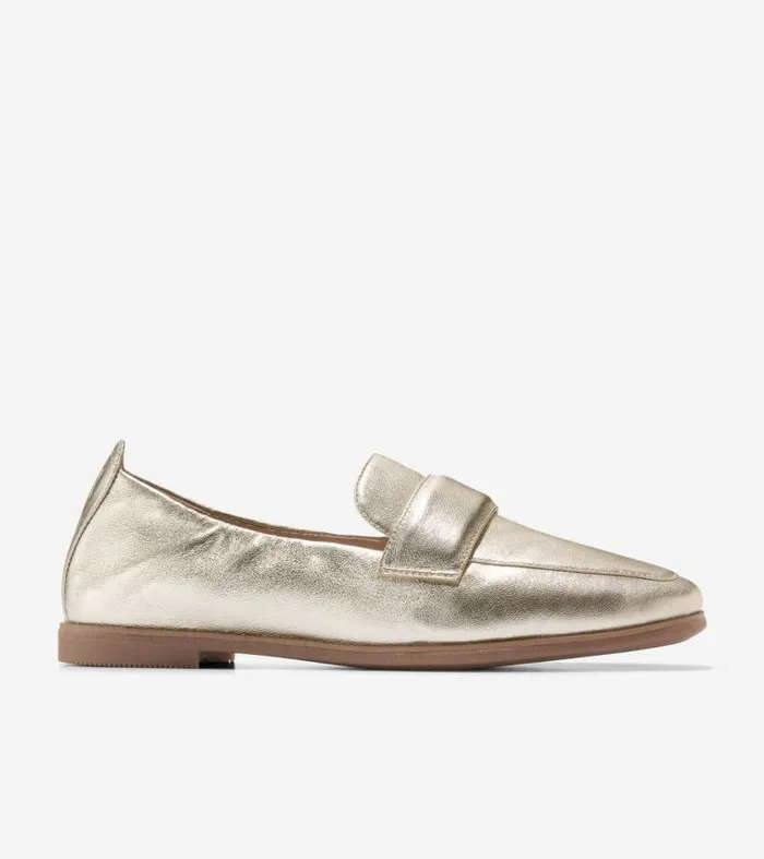 Women Loafers and Drivers Cole Haan Trinnie Soft Loafers Soft Gold