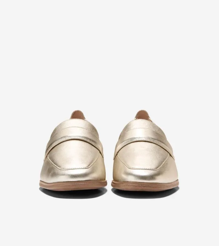 Women Loafers and Drivers Cole Haan Trinnie Soft Loafers Soft Gold