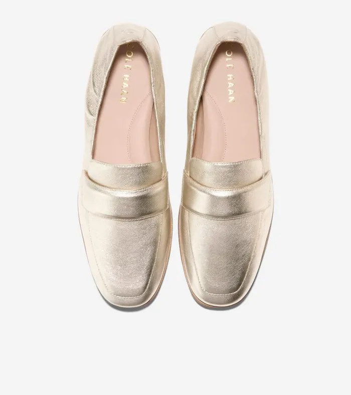 Women Loafers and Drivers Cole Haan Trinnie Soft Loafers Soft Gold