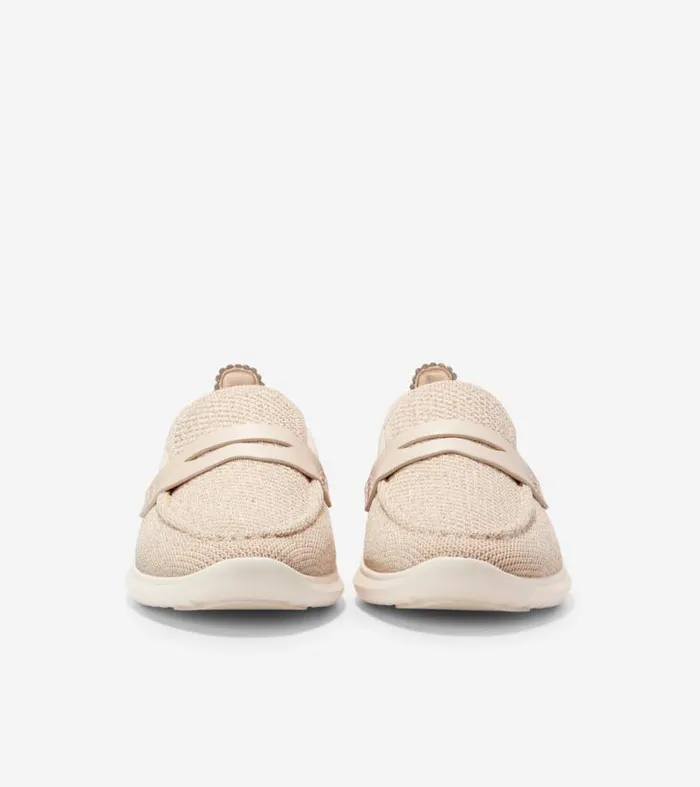 Women Loafers and Drivers Cole Haan ZERGRAND Meritt Loafers Gold Stitchlitetradesandollar