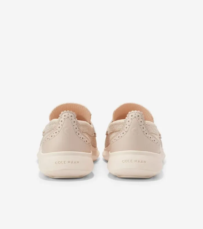 Women Loafers and Drivers Cole Haan ZERGRAND Meritt Loafers Gold Stitchlitetradesandollar