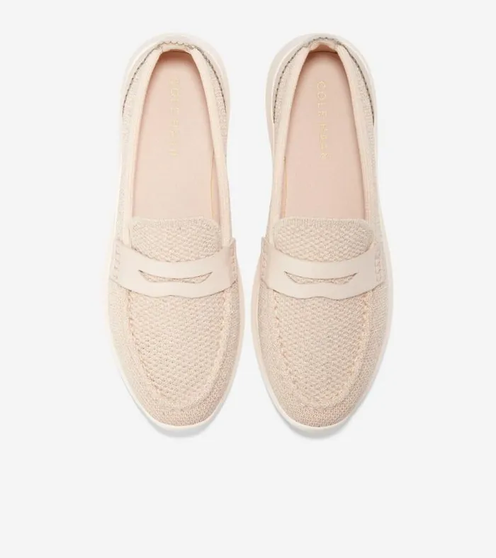 Women Loafers and Drivers Cole Haan ZERGRAND Meritt Loafers Gold Stitchlitetradesandollar