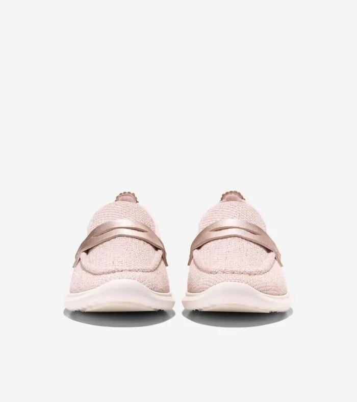 Women Loafers and Drivers Cole Haan ZERGRAND Meritt Stitchlite Loafers Rose Gold Metallicivory