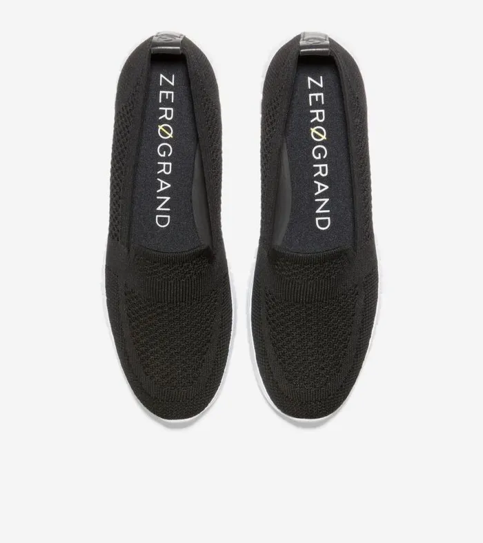 Women Loafers and Drivers Cole Haan ZERGRAND Stitchlite SlipOn Loafer Black Stitchlitetrade