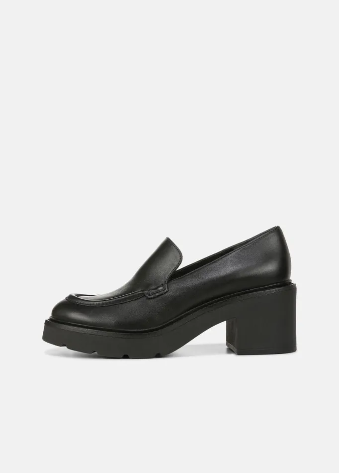 Women Loafers and Mules Vince Rowe Leather Lug Loafer Black