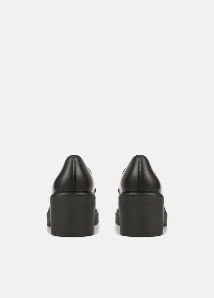 Women Loafers and Mules Vince Rowe Leather Lug Loafer Black
