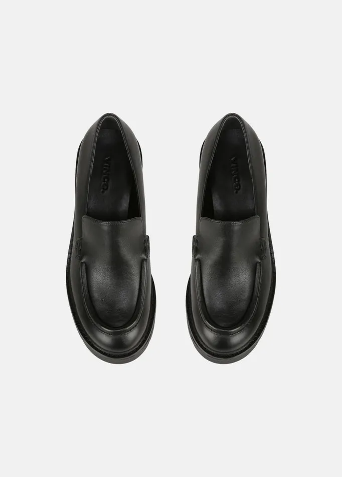 Women Loafers and Mules Vince Rowe Leather Lug Loafer Black