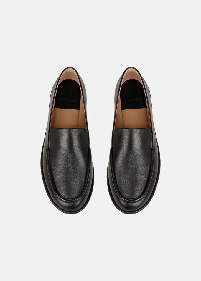 Women Loafers and Mules Vince Sloan Leather Loafer Black