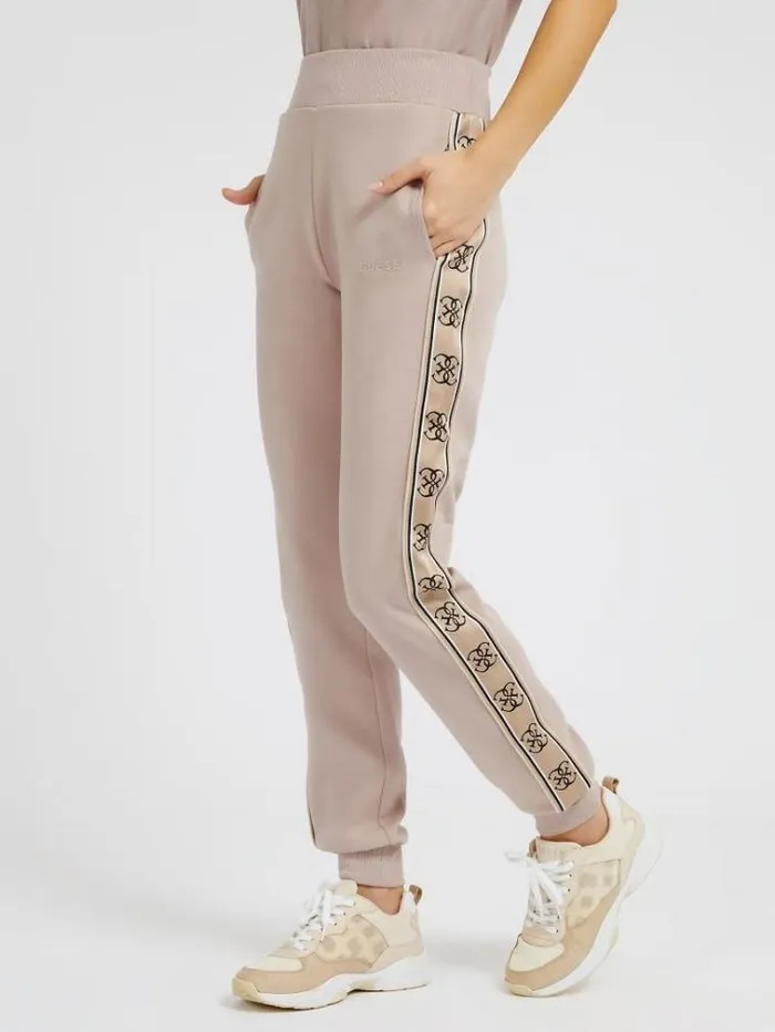 Women Logo Tape Jogger Pant Powder Pink Guess Activewear