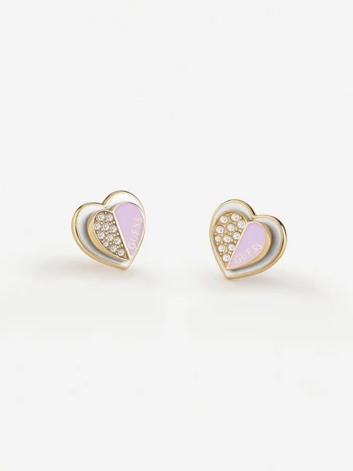 Women lovely Guess Earrings Lilac Guess Jewellery