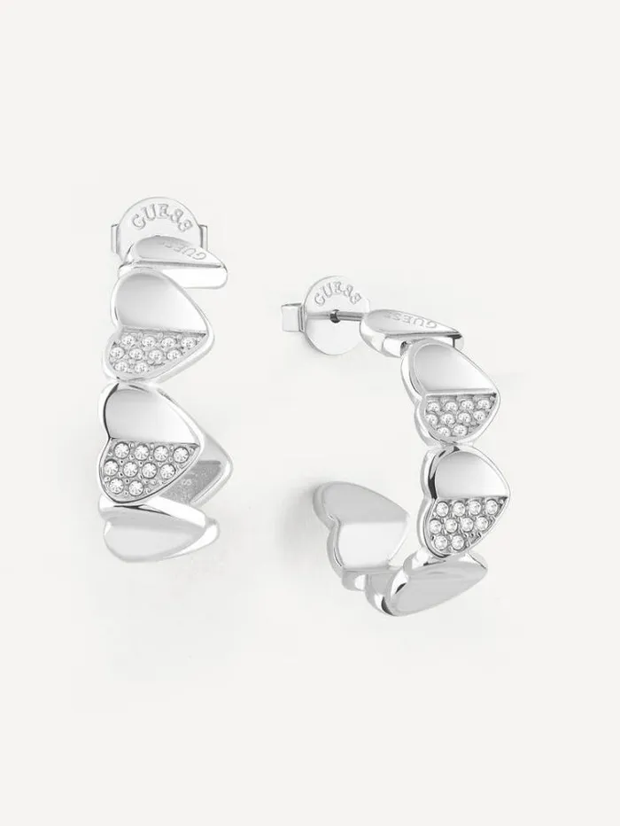 Women lovely Guess Earrings Silver Guess Jewellery