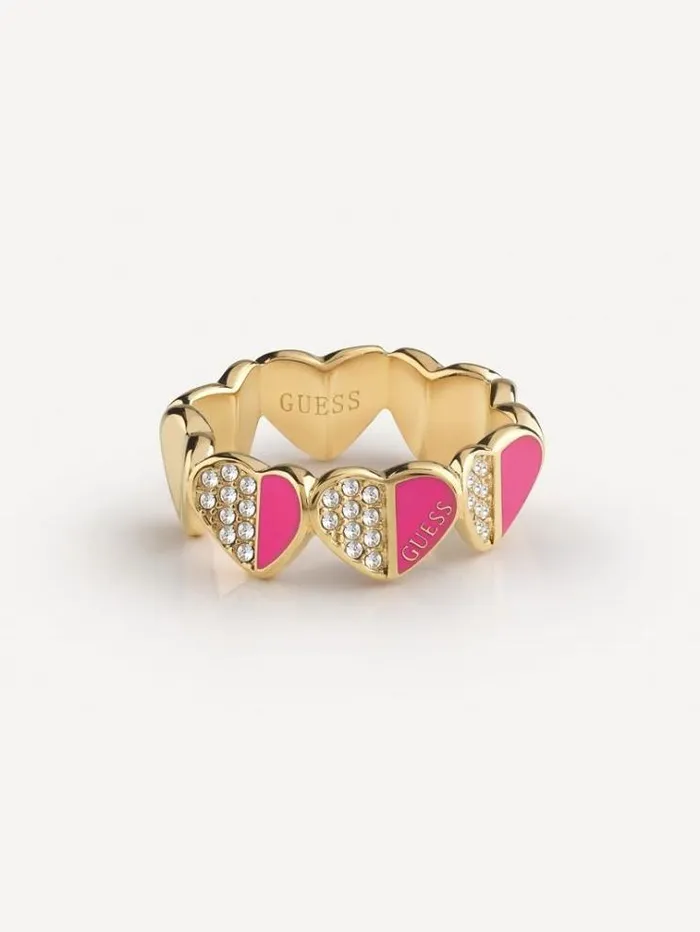 Women lovely Guess Ring Fuchsia Guess Jewellery