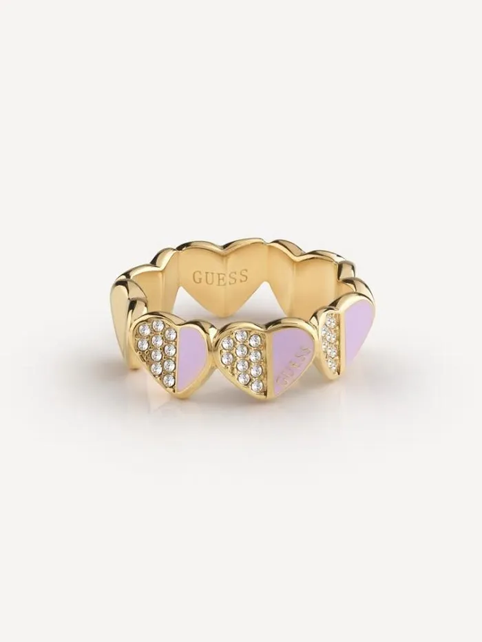 Women lovely Guess Ring Lilac Guess Jewellery