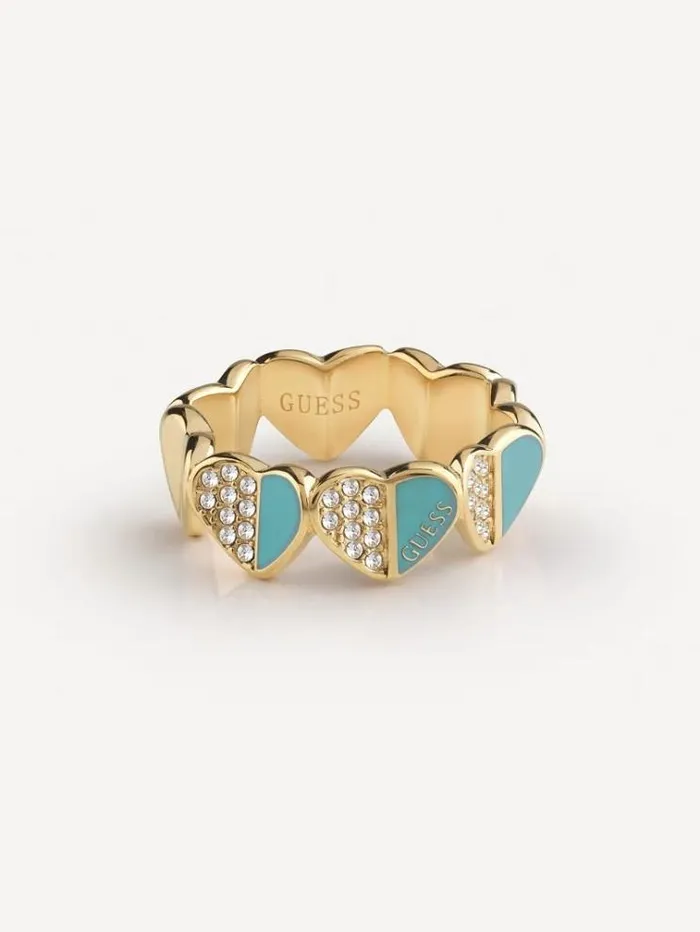 Women lovely Guess Ring Turquoise Guess Jewellery