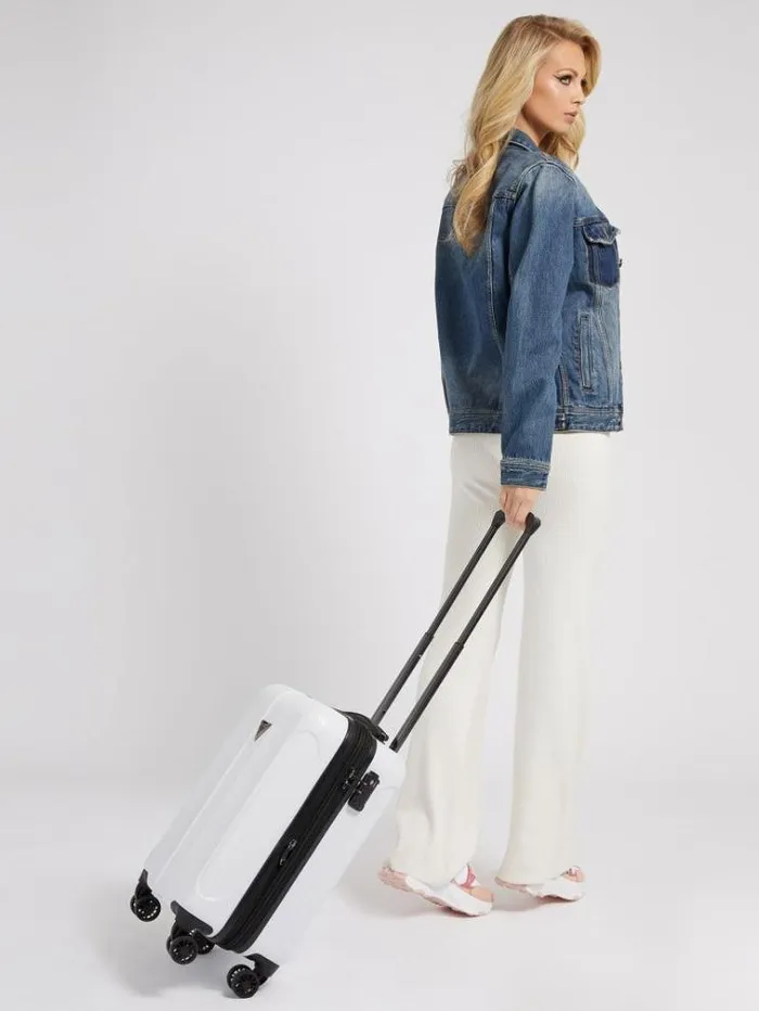 Women Lustre2 Trolley White Guess Travel Bags