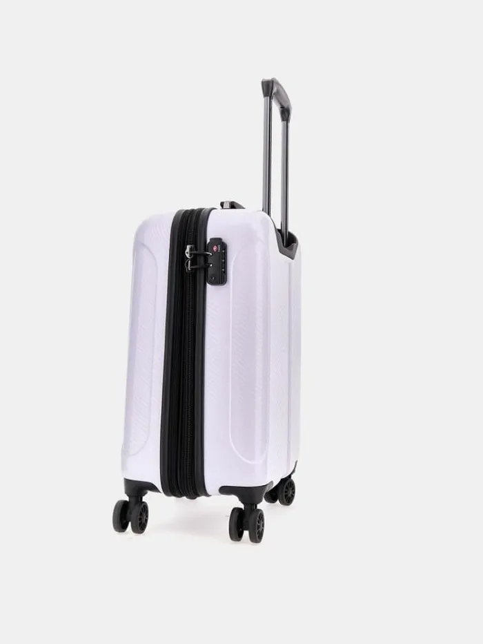 Women Lustre2 Trolley White Guess Travel Bags