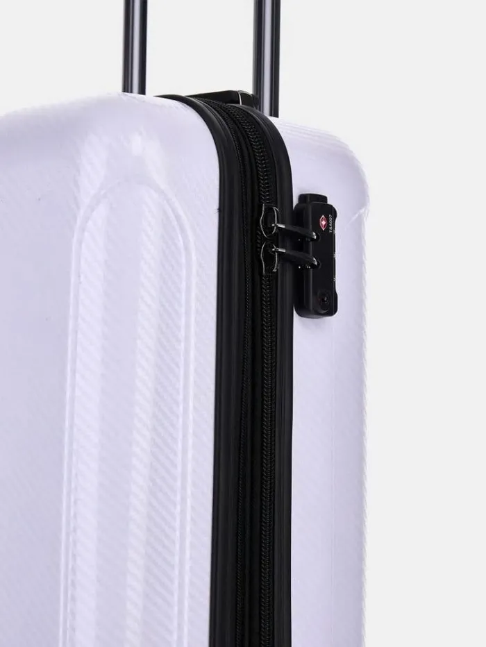 Women Lustre2 Trolley White Guess Travel Bags