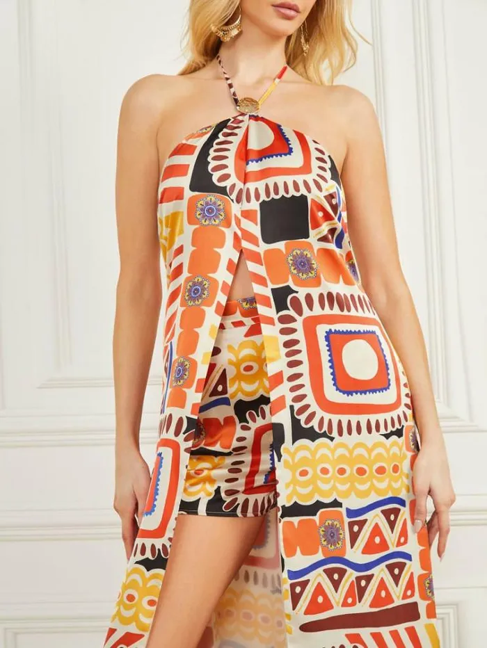 Women Marciano All Over Geometric Print Top Multicolor Pattern Guess Dresses And Jumpsuits Women Marciano All Over Geometric Print Top Multicolor Pattern Guess Dresses And Jumpsuits